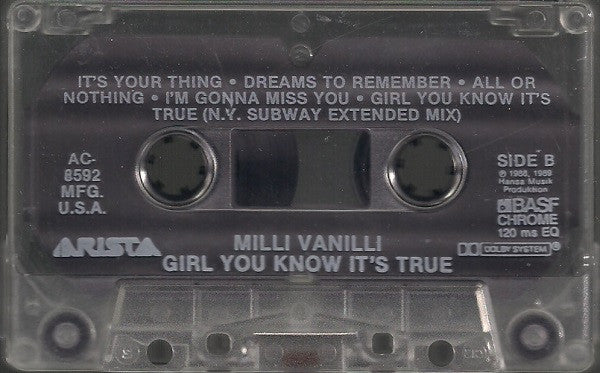 Milli Vanilli - Girl You Know It's True (Cass, Album, Dol) (Near Mint (NM or M-)) - Image 5