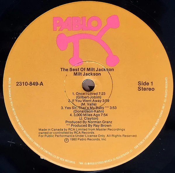 Milt Jackson - The Best Of Milt Jackson (LP, Comp) (Very Good Plus (VG+)) - Image 3