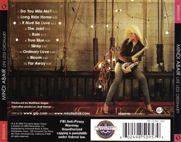 Mindi Abair - Life Less Ordinary (CD, Album) (Near Mint (NM or M-)) - Image 2