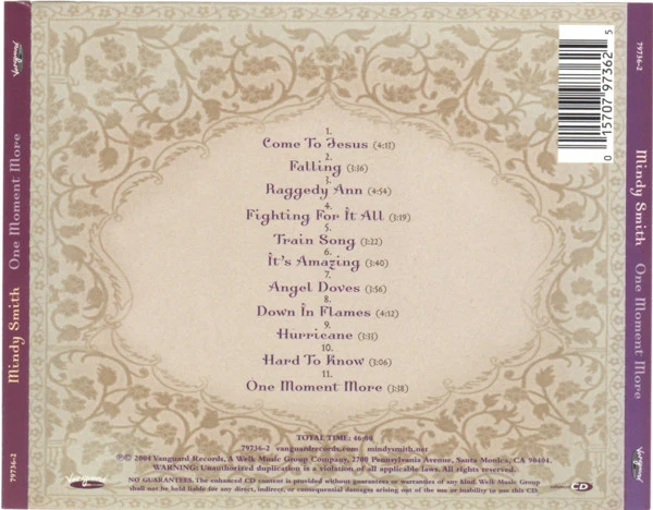 Mindy Smith - One Moment More (CD, Album, Enh) (Near Mint (NM or M-)) - Image 2