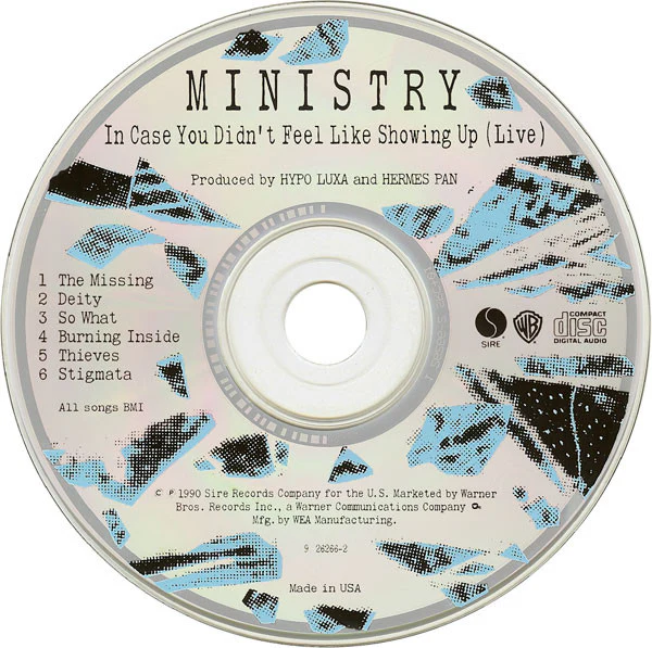 Ministry - In Case You Didn't Feel Like Showing Up (Live) (CD, Album) (Very Good Plus (VG+)) - Image 3