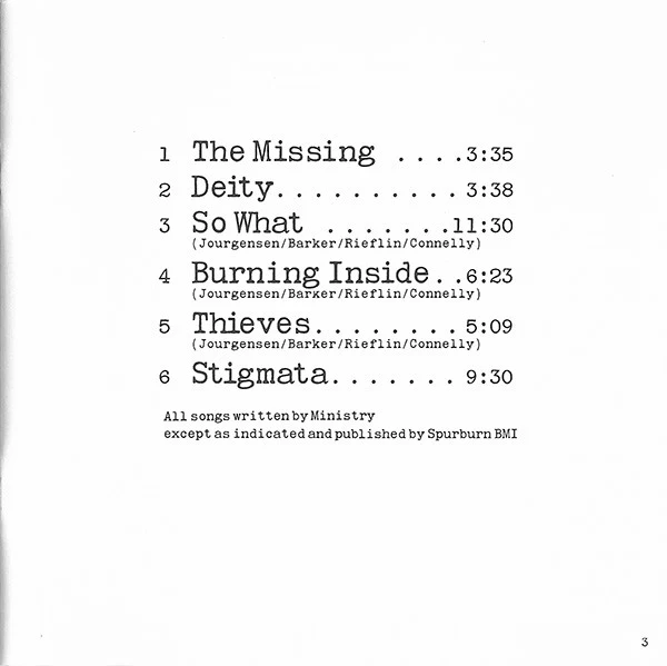 Ministry - In Case You Didn't Feel Like Showing Up (Live) (CD, Album) (Very Good Plus (VG+)) - Image 5