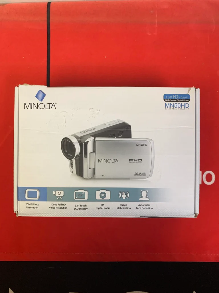 Minola MN50HD 20.0 MegaPixel Camera Recorder Camcorder /w Box and Instructions - Image 10