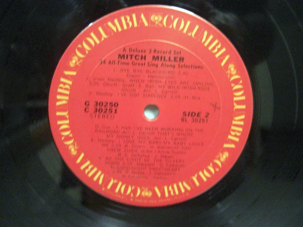 Mitch Miller - 34 All-Time Great Sing Along Selections (2xLP, Comp) (Very Good Plus (VG+)) - Image 4