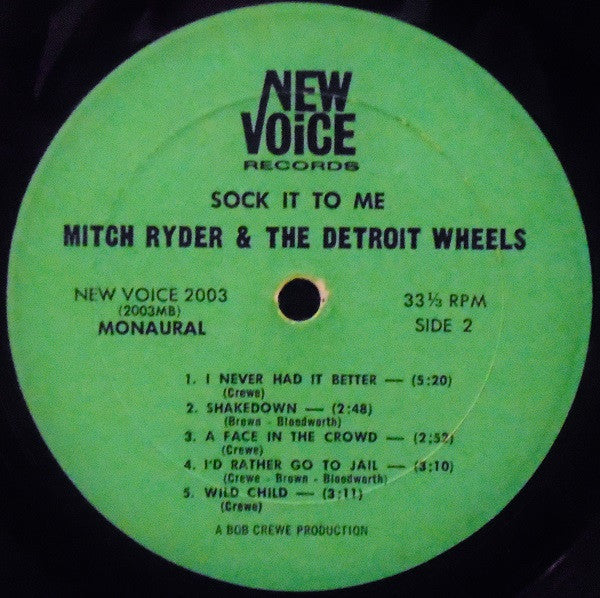 Mitch Ryder & The Detroit Wheels - Sock It To Me! (LP, Mono) (Very Good Plus (VG+)) - Image 4