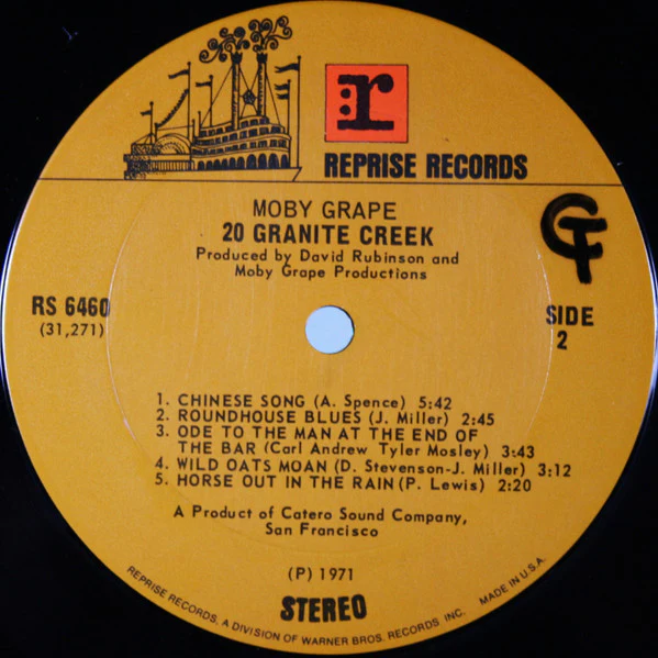 Moby Grape - 20 Granite Creek (LP, Album) (Very Good Plus (VG+)) - Image 4