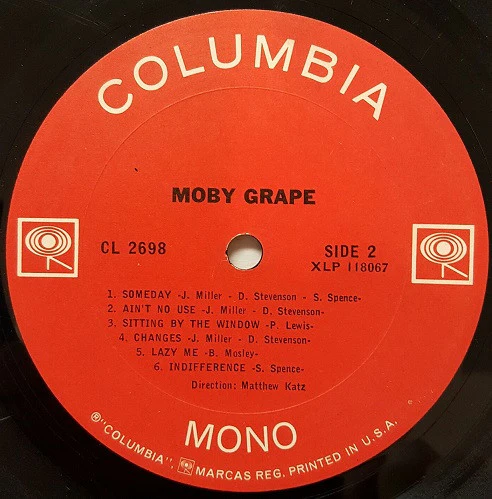 Moby Grape - Moby Grape (LP, Album, Mono, 1st) (Very Good Plus (VG+)) - Image 4