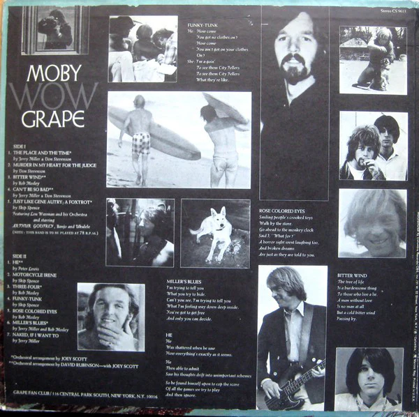 Moby Grape - Wow (LP, Album, Pit) (Very Good (VG)) - Image 2