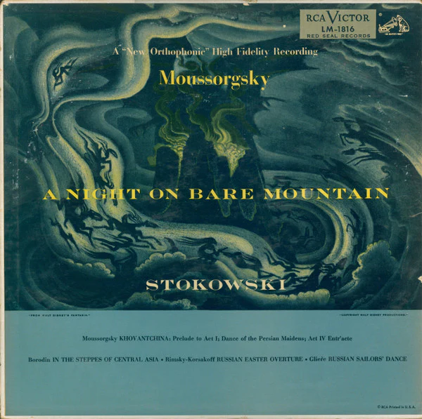 Modest Mussorgsky, Leopold Stokowski - A Night On Bare Mountain (And Other Russian Selections) (LP, Album, Mono) (Very Good Plus (VG+))