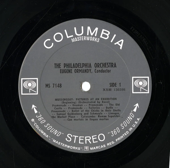 Modest Mussorgsky — The Philadelphia Orchestra, Eugene Ormandy - Pictures At An Exhibition - Night On Bald Mountain (LP, Album, Ter) (Near Mint (NM or M-)) - Image 3