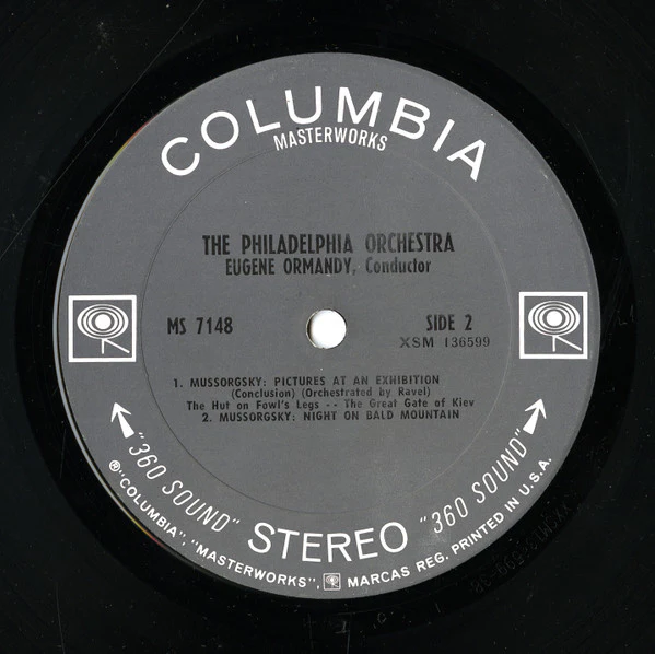Modest Mussorgsky — The Philadelphia Orchestra, Eugene Ormandy - Pictures At An Exhibition - Night On Bald Mountain (LP, Album, Ter) (Near Mint (NM or M-)) - Image 4
