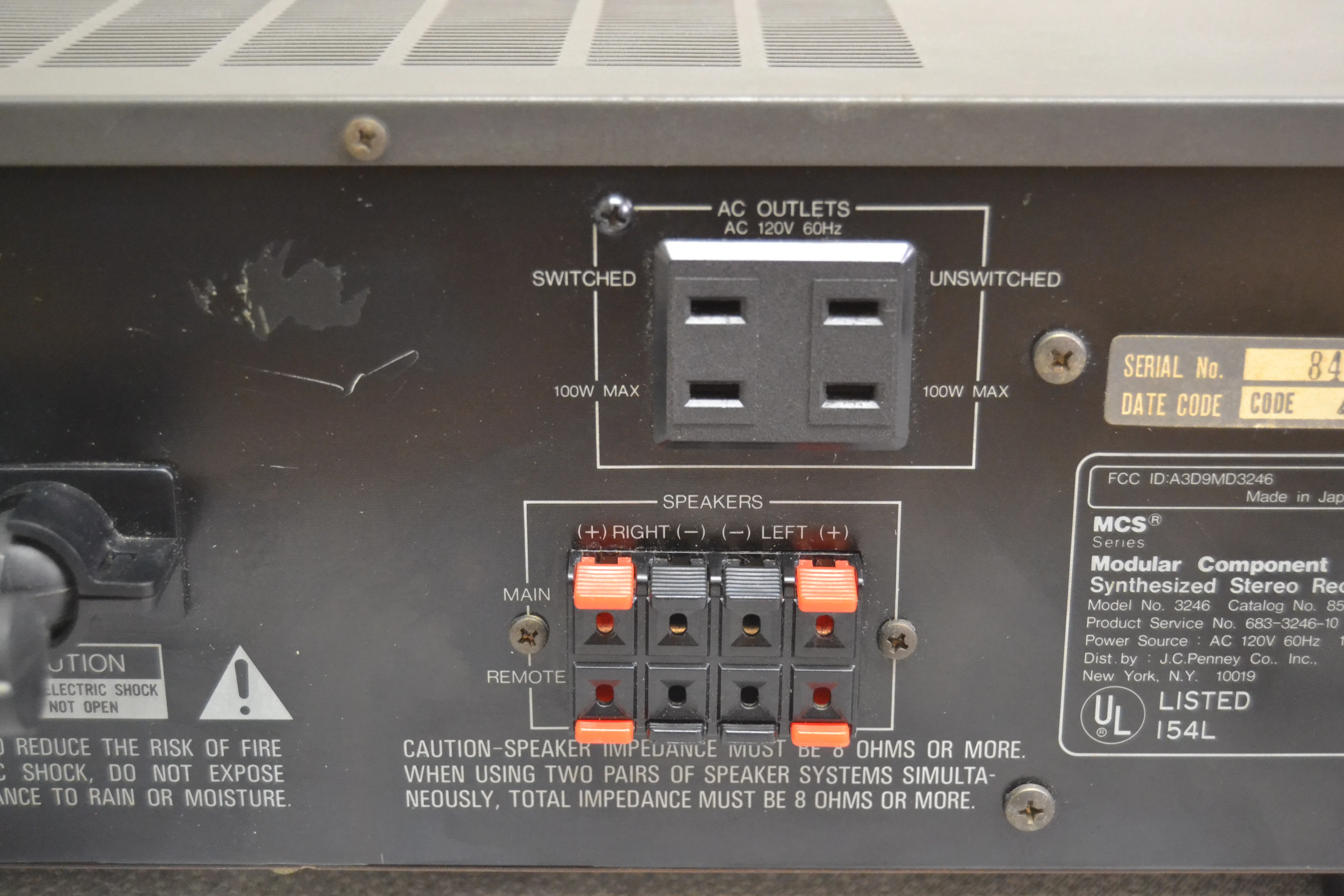 Modular Component Systems 3246 Digital Synthesizer Receiver (1983) - Image 15
