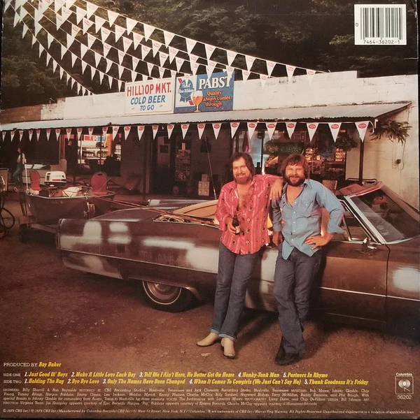Moe Bandy & Joe Stampley - Just Good Ol' Boys Featuring Holding The Bag (LP, Album, Ter) (Good (G)) - Image 2