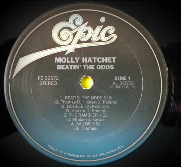 Molly Hatchet - Beatin' The Odds (LP, Album) (Very Good (VG)) - Image 3