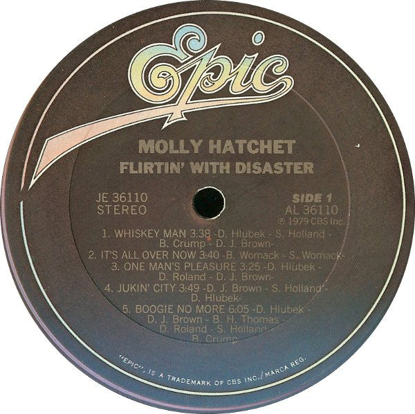 Molly Hatchet - Flirtin' With Disaster (LP, Album, Pit) (Near Mint (NM or M-)) - Image 3