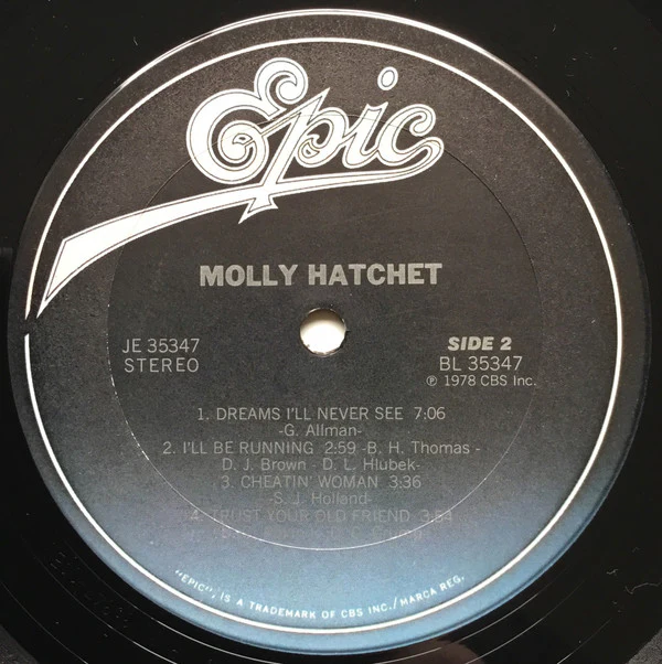 Molly Hatchet - Molly Hatchet (LP, Album, RE, RP) (Very Good Plus (VG+)) - Image 4