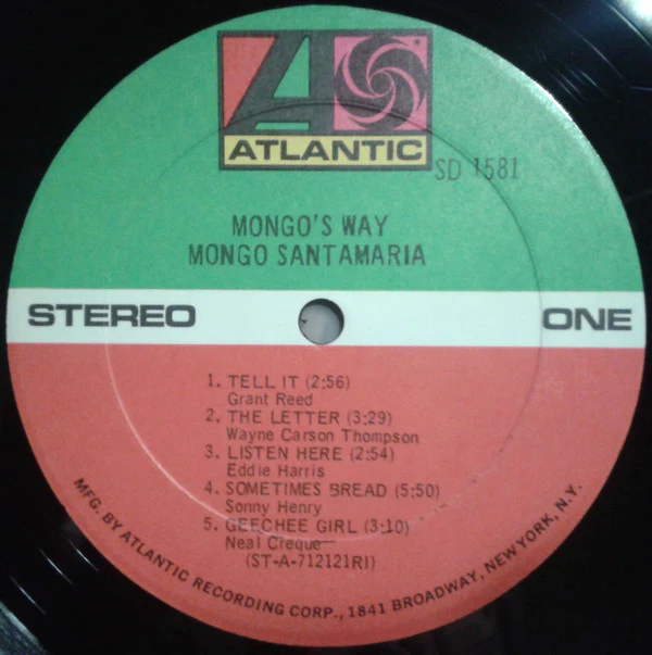 Mongo Santamaria - Mongo's Way (LP, Album, RI ) (Very Good Plus (VG+)) - Image 3