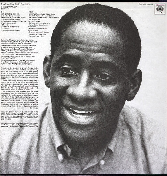 Mongo Santamaria - Soul Bag (LP, Album) (Very Good (VG)) - Image 2