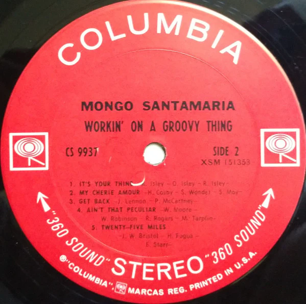 Mongo Santamaria - Workin' On A Groovy Thing (LP, Album, Ter) (Very Good (VG)) - Image 4