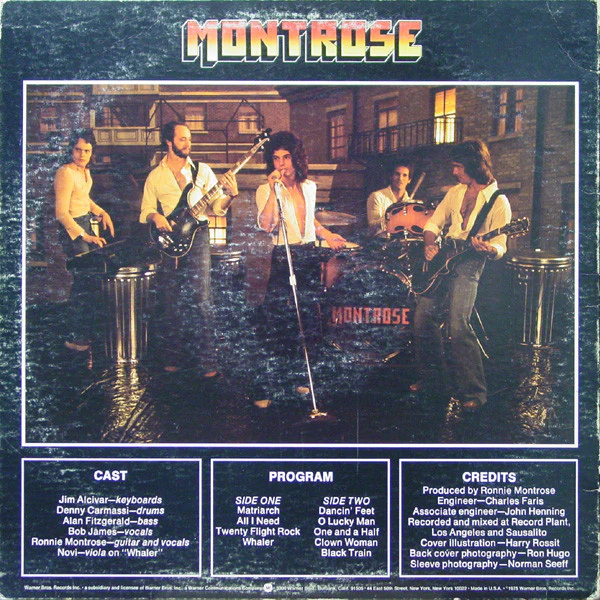 Montrose  - Warner Bros. Presents Montrose! (LP, Album, Los) (Very Good (VG)) - Image 2