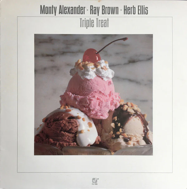 Monty Alexander ▪ Ray Brown ▪ Herb Ellis - Triple Treat (LP, Album) (Very Good Plus (VG+))