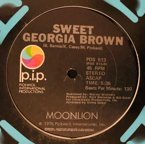 Moonlion - The Little Drummer Boy / Sweet Georgia Brown (12") (Mint (M)) - Image 2