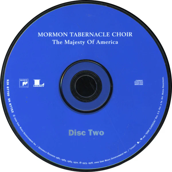 Mormon Tabernacle Choir - The Majesty Of America (2xCD, Comp) (Very Good Plus (VG+)) - Image 4