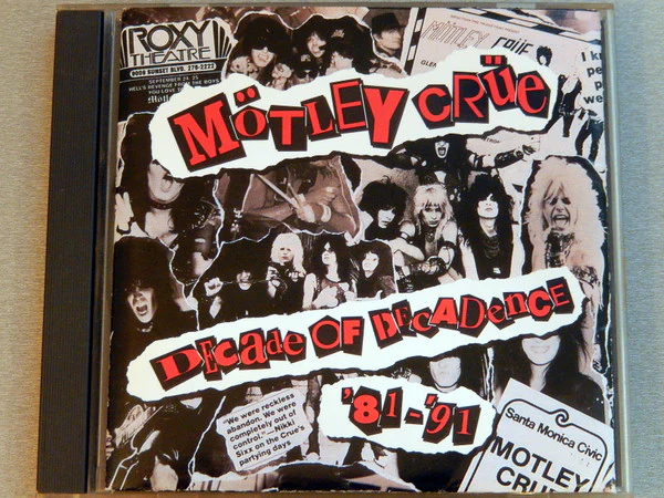 Mötley Crüe - Decade Of Decadence '81-'91 (CD, Comp, Club) (Near Mint (NM or M-))