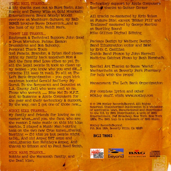 Mötley Crüe - Greatest Hits (CD, Comp, Club, RE) (Near Mint (NM or M-)) - Image 2
