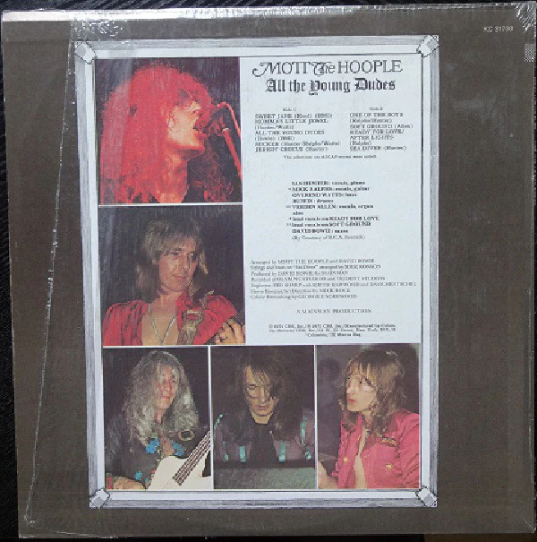 Mott The Hoople - All The Young Dudes (LP, Album, Pit) (Near Mint (NM or M-)) - Image 3
