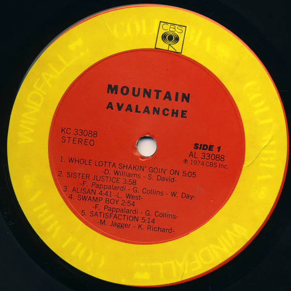 Mountain - Avalanche (LP, Album, Ter) (Very Good (VG)) - Image 5