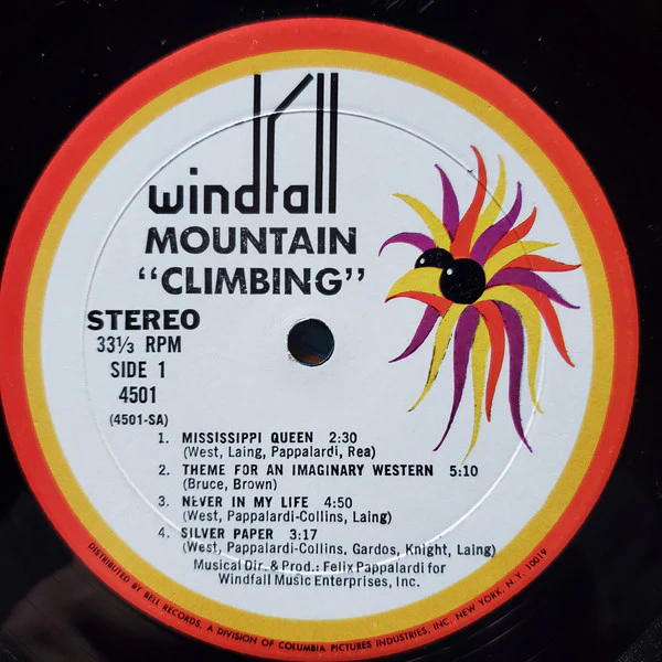 Mountain - Climbing! (LP, Album, Mon) (Near Mint (NM or M-)) - Image 5