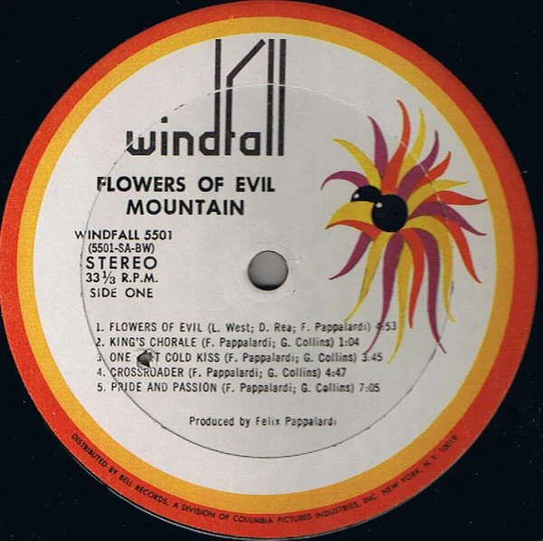 Mountain - Flowers Of Evil (LP, Album, BW ) (Very Good Plus (VG+)) - Image 3
