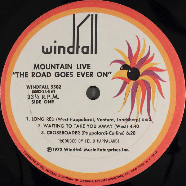 Mountain - Live : The Road Goes Ever On (LP, Album, BW-) (Very Good (VG)) - Image 3