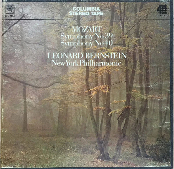 Mozart*, Leonard Bernstein, New York Philharmonic - Symphony No. 39 / Symphony No. 40 (Reel, 4tr Stereo, 7" Reel, Album) (Very Good Plus (VG+))