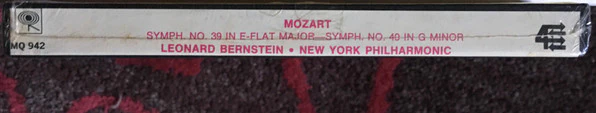 Mozart*, Leonard Bernstein, New York Philharmonic - Symphony No. 39 / Symphony No. 40 (Reel, 4tr Stereo, 7" Reel, Album) (Very Good Plus (VG+)) - Image 4