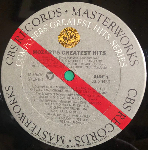 Wolfgang Amadeus Mozart - Mozart's Greatest Hits (LP, Comp) (Near Mint (NM or M-)) - Image 3