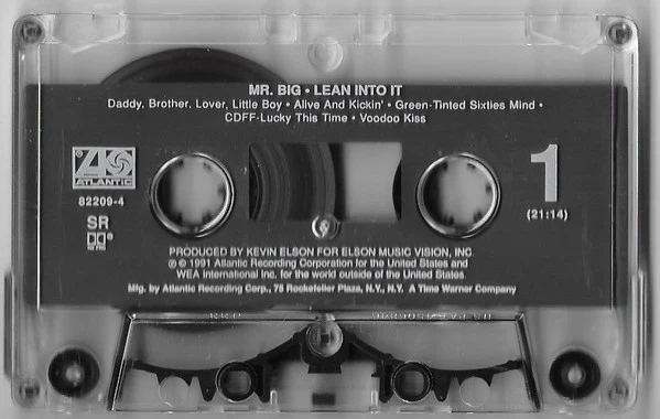 Mr. Big - Lean Into It (Cass, Album, SR,) (Near Mint (NM or M-)) - Image 5