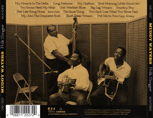 Muddy Waters - Folk Singer (CD, Album, RE, RM) (Near Mint (NM or M-)) - Image 2
