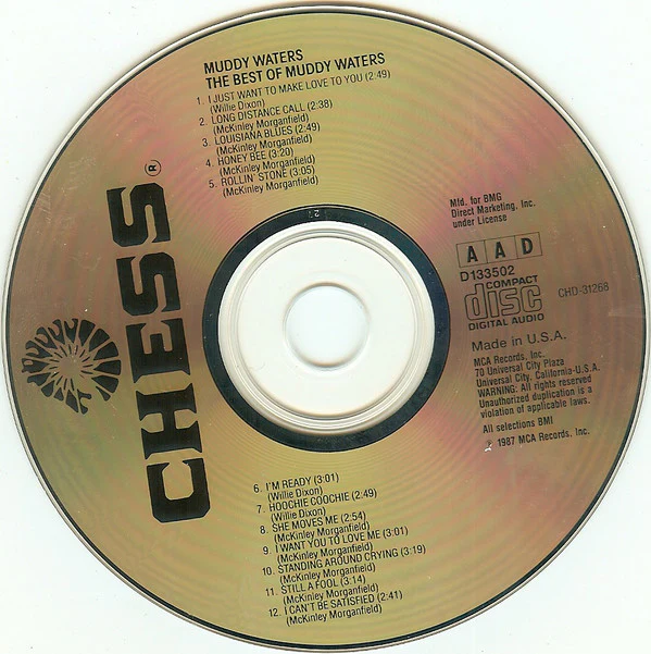 Muddy Waters - The Best Of Muddy Waters (CD, Comp, Club, RE) (Very Good Plus (VG+)) - Image 3