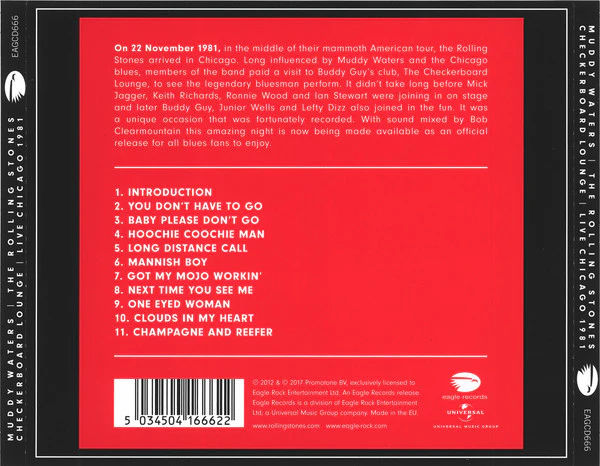 Muddy Waters & The Rolling Stones - Checkerboard Lounge Live Chicago 1981 (CD, Album, RE) (Near Mint (NM or M-)) - Image 2