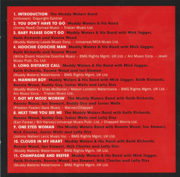 Muddy Waters & The Rolling Stones - Checkerboard Lounge Live Chicago 1981 (CD, Album, RE) (Near Mint (NM or M-)) - Image 3