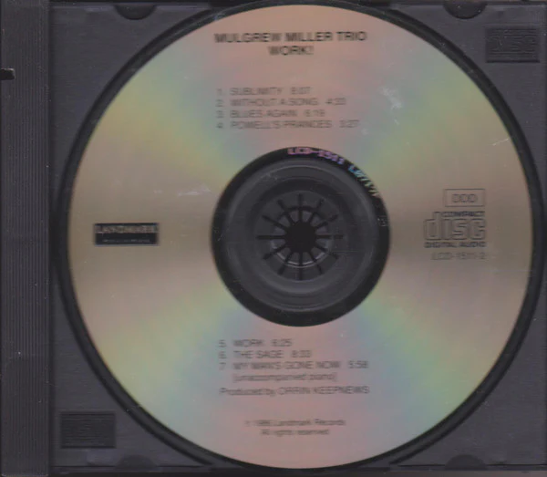 Mulgrew Miller - Work! (CD, Album) (Near Mint (NM or M-)) - Image 5