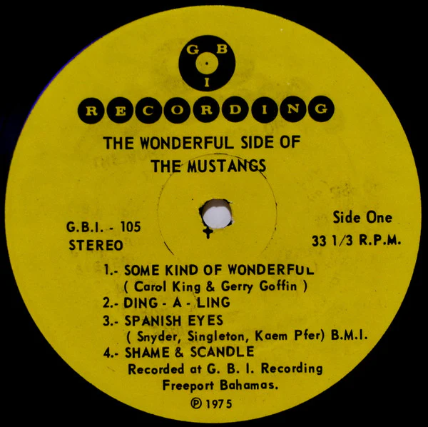 Mustangs  - The Wonderful Side Of The Mustangs (LP, Album) (Good Plus (G+)) - Image 3