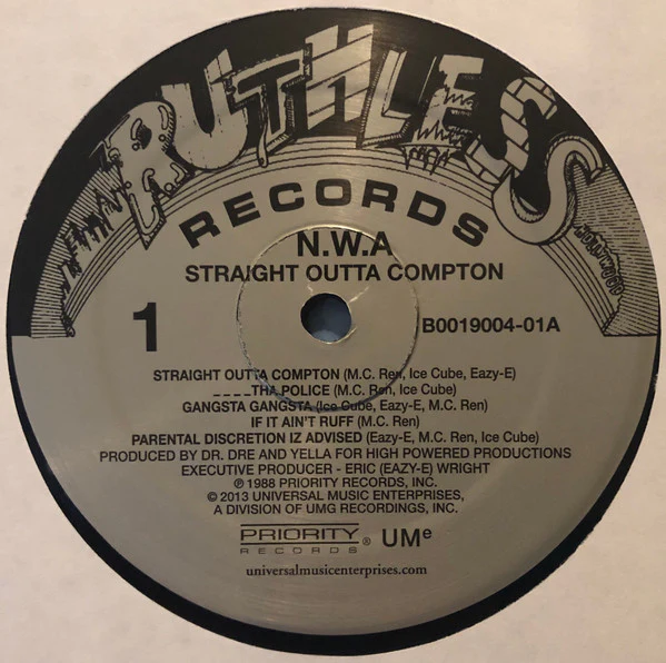 N.W.A. - Straight Outta Compton (LP, Album, RE) (Very Good Plus (VG+)) - Image 3