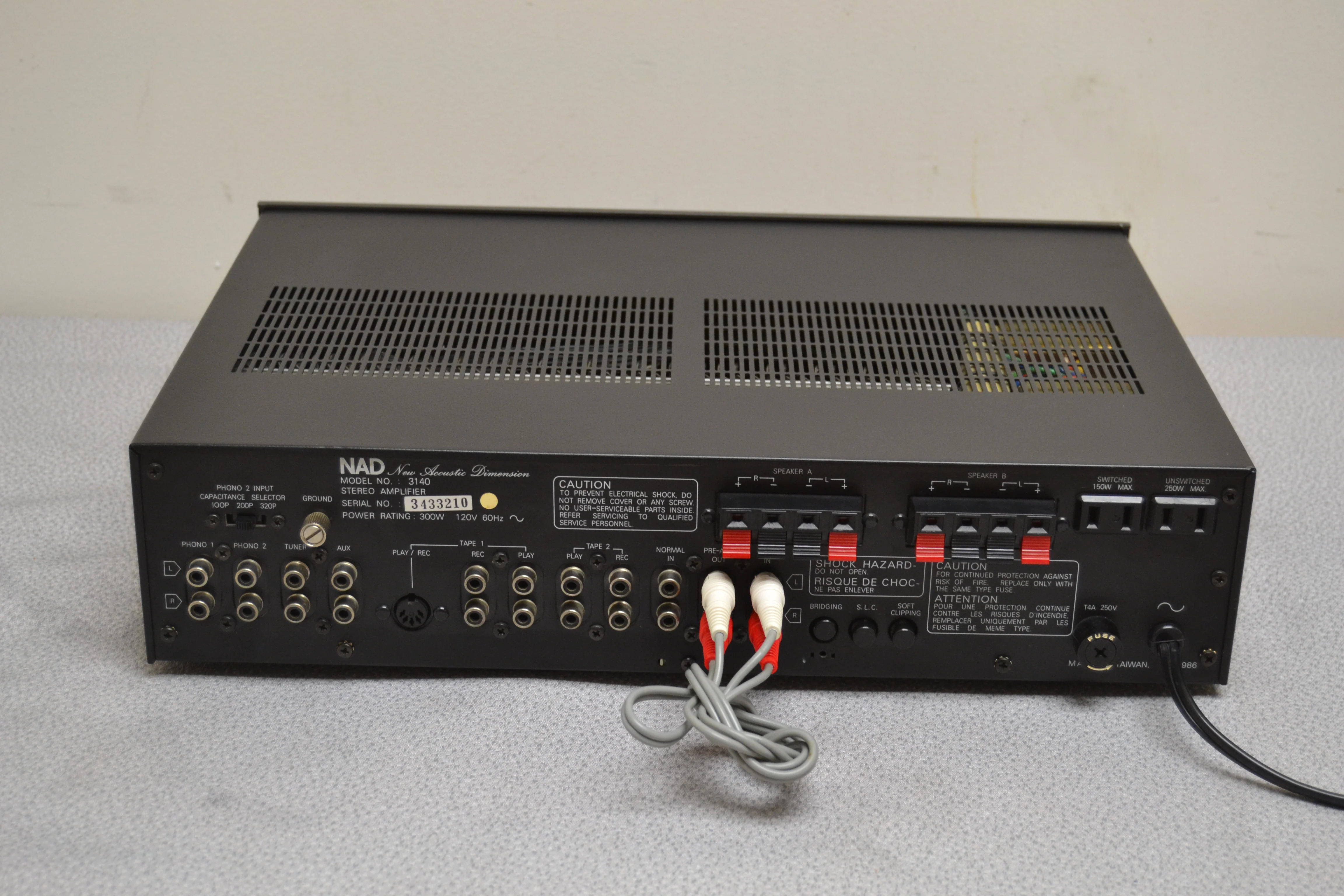 NAD 3140 Integrated Amplifier * 40W RMS * 1981 - Image 8