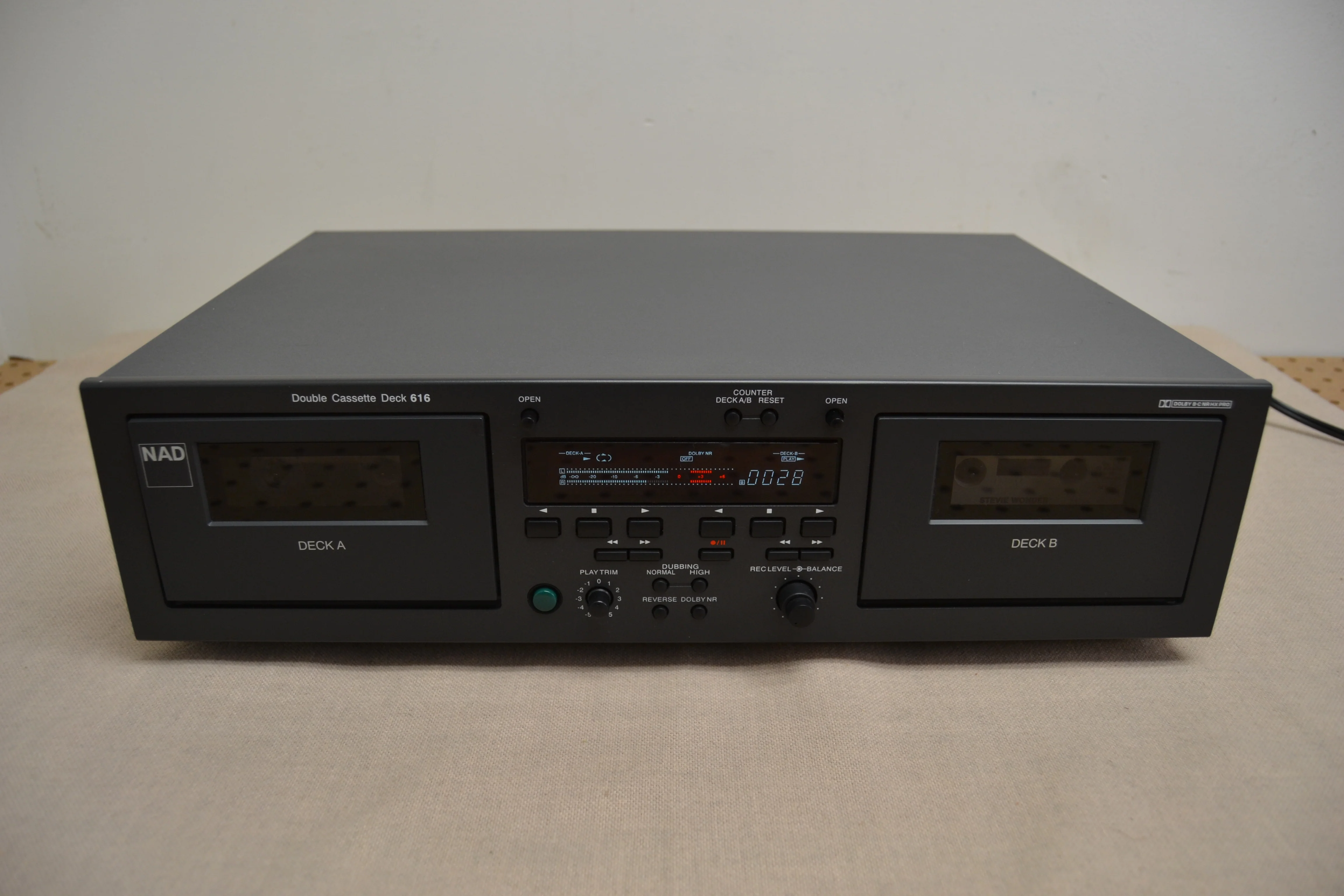 NAD 616  Double Cassette Deck (1995) * Fully Serviced * New Belts