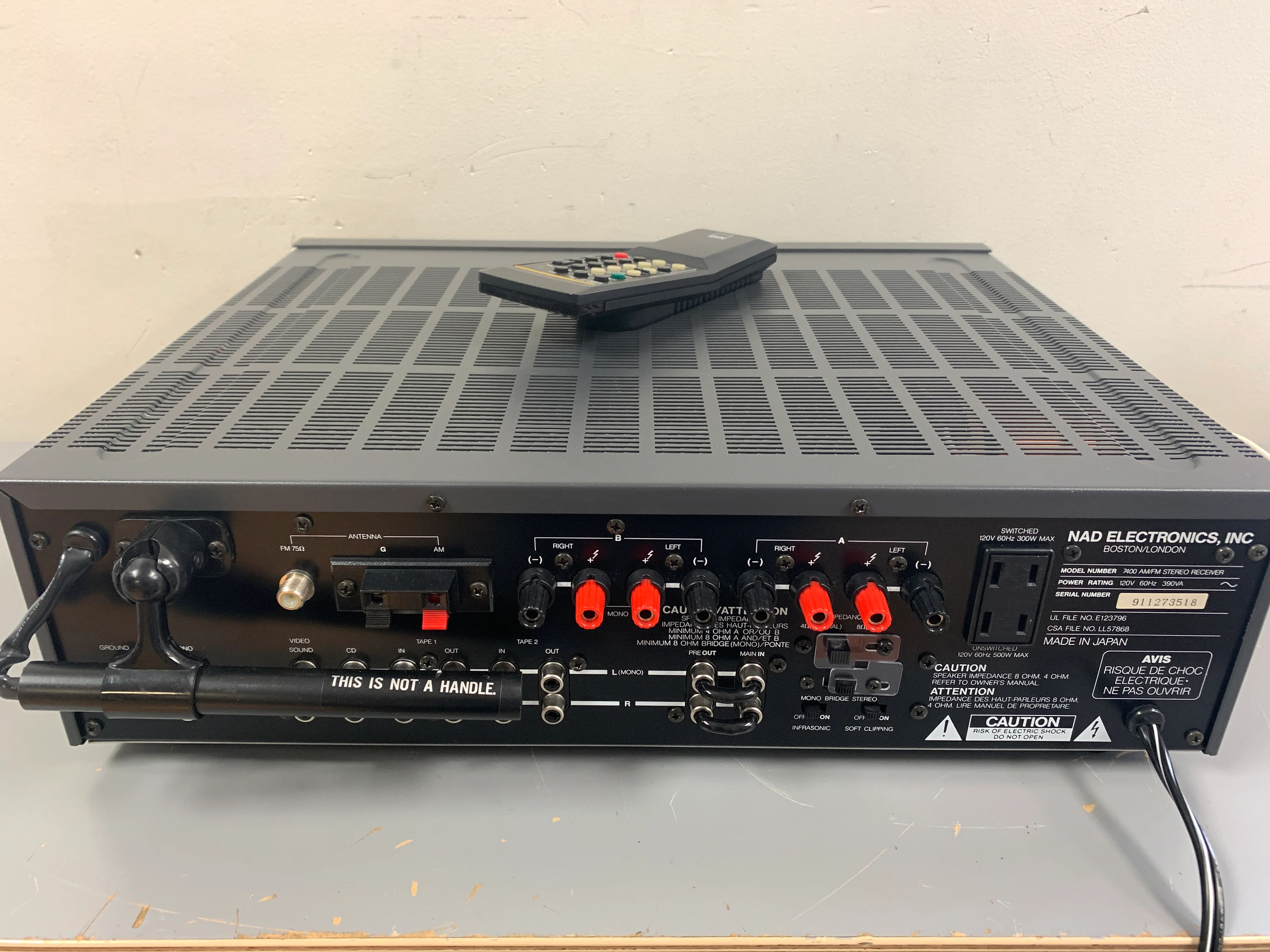 NAD 7400 pe Stereo Receiver * 100W RMS * Remote Control * $100 Flat Ship CONUS Only - Image 12