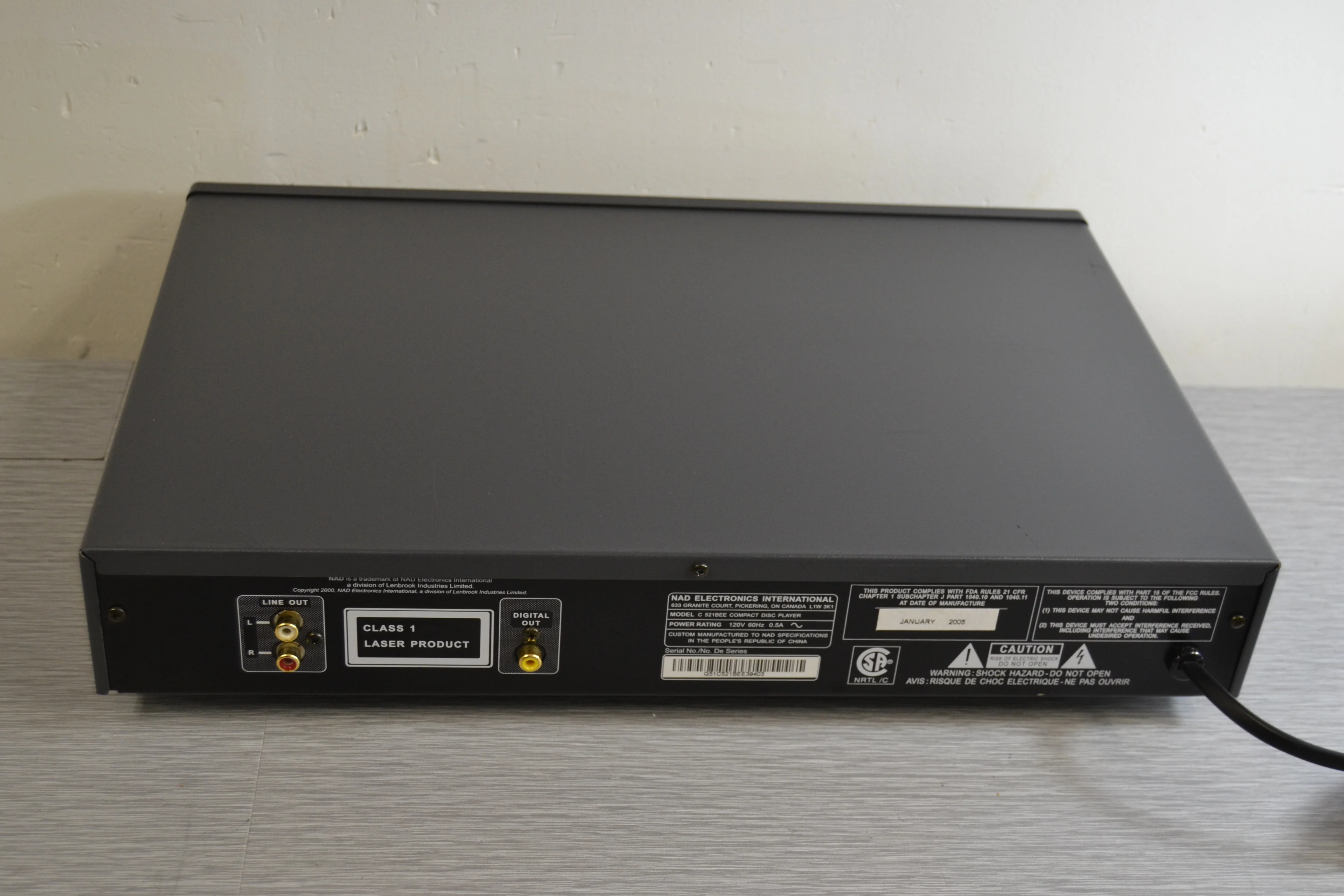 NAD C521BEE Single CD Player - Image 10