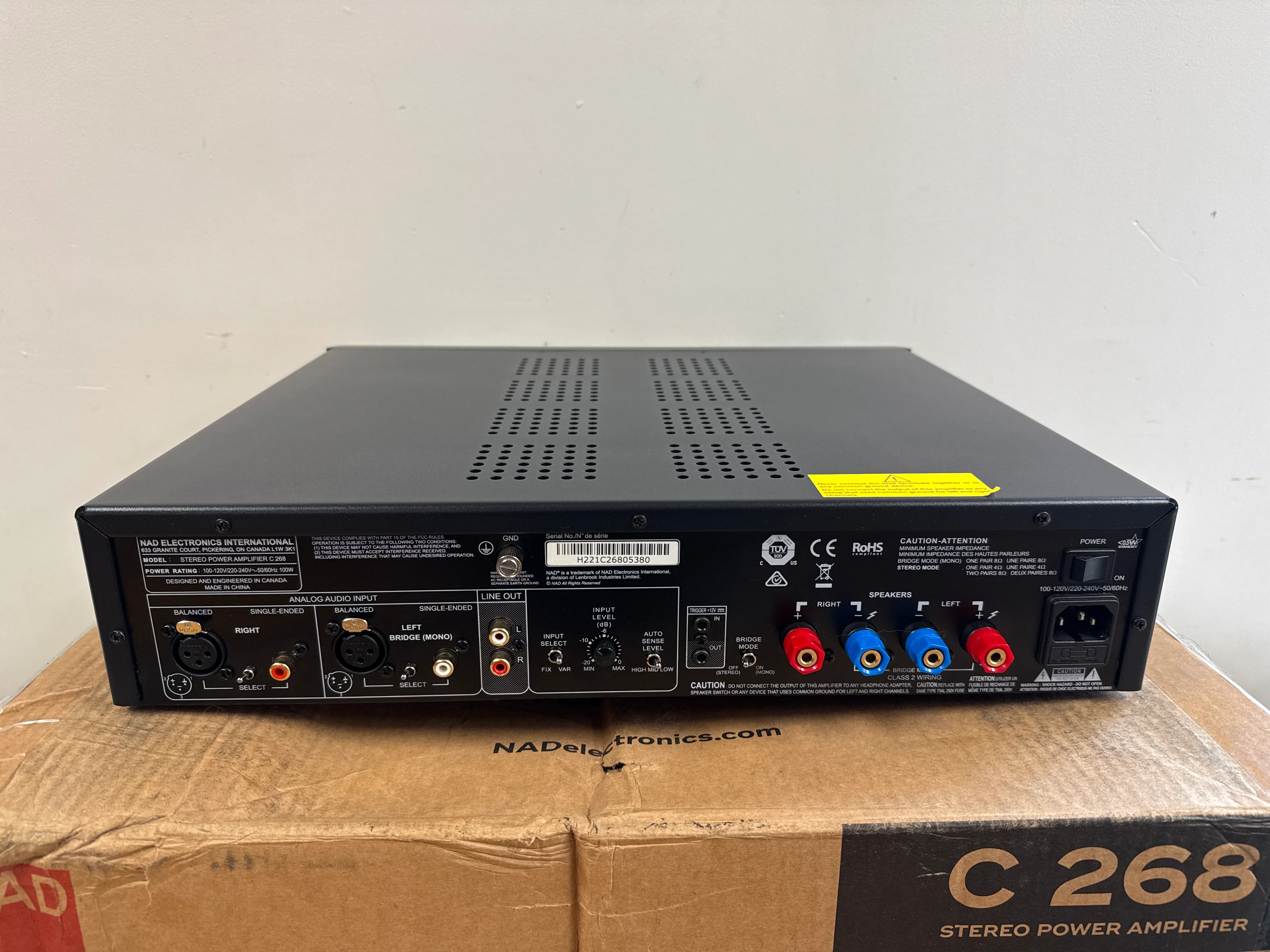 NAD C268 Stereo Power Amplifier * Box - Image 6